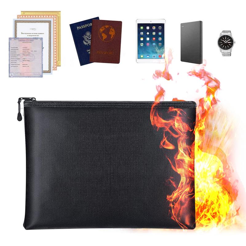 Fire Safe Document - Feuerfeste Dokumententasche, wasserdichte Geldtaschen, feuerfeste Aufbewahrungstasche