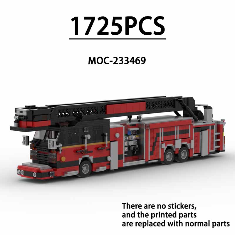 Fire Escape Ladder - MOC-233469 100ft Turmleiter Feuerwehrauto Hochleistungs-Feuerwehrauto 1725
