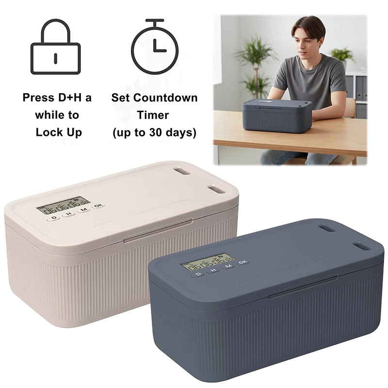 Medicine Cabinet Lock - Schließfach mit Timer, Telefon-Schließfach, zeitverriegelnde Aufbewahrungsbox