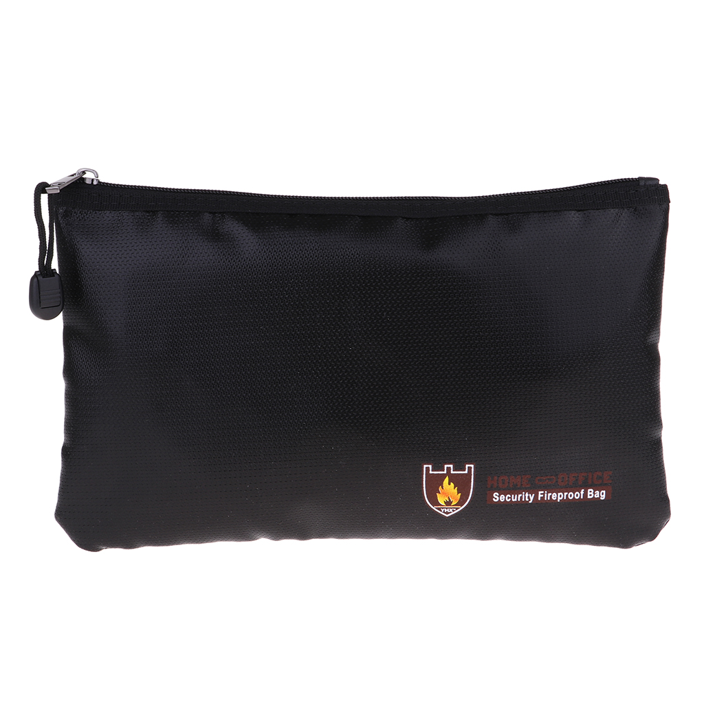 Fire Safe Document - Akten-Dokumentenmappe Handtasche Feuerfeste Reißverschluss-Silikon-Tasche Sicherer Organizer