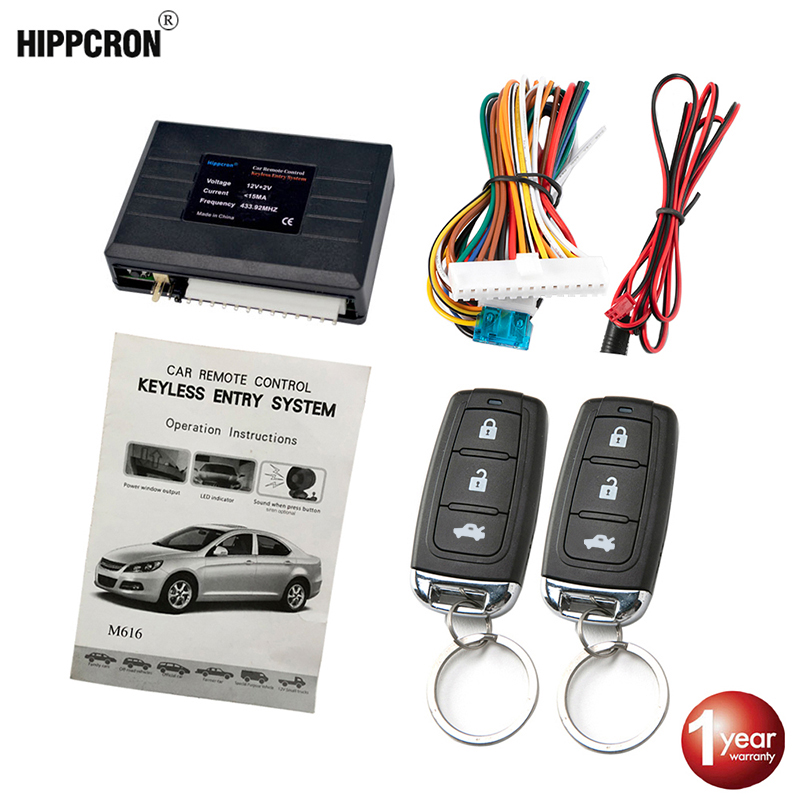 Door Stop Alarm - Hippcron Auto-Zentraltürschloss, automatisches schlüsselloses Zugangssystem, Knopf,