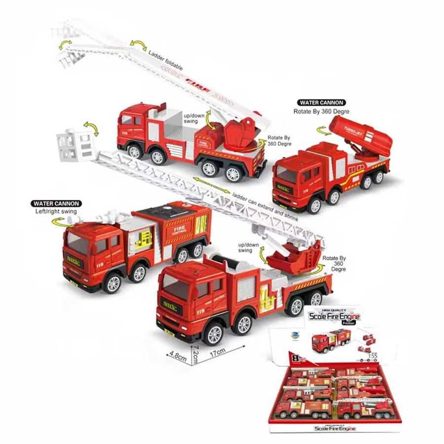 Fire Escape Ladder - 1pc-Legierung Feuerwehrauto 1:32 Simulation Feuerwehr Diecast
