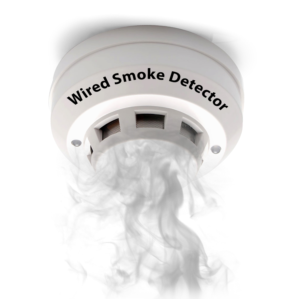 Smoke Detector Interconnected - 12V Spannung verkabelt Rauch Leck Feuermelder