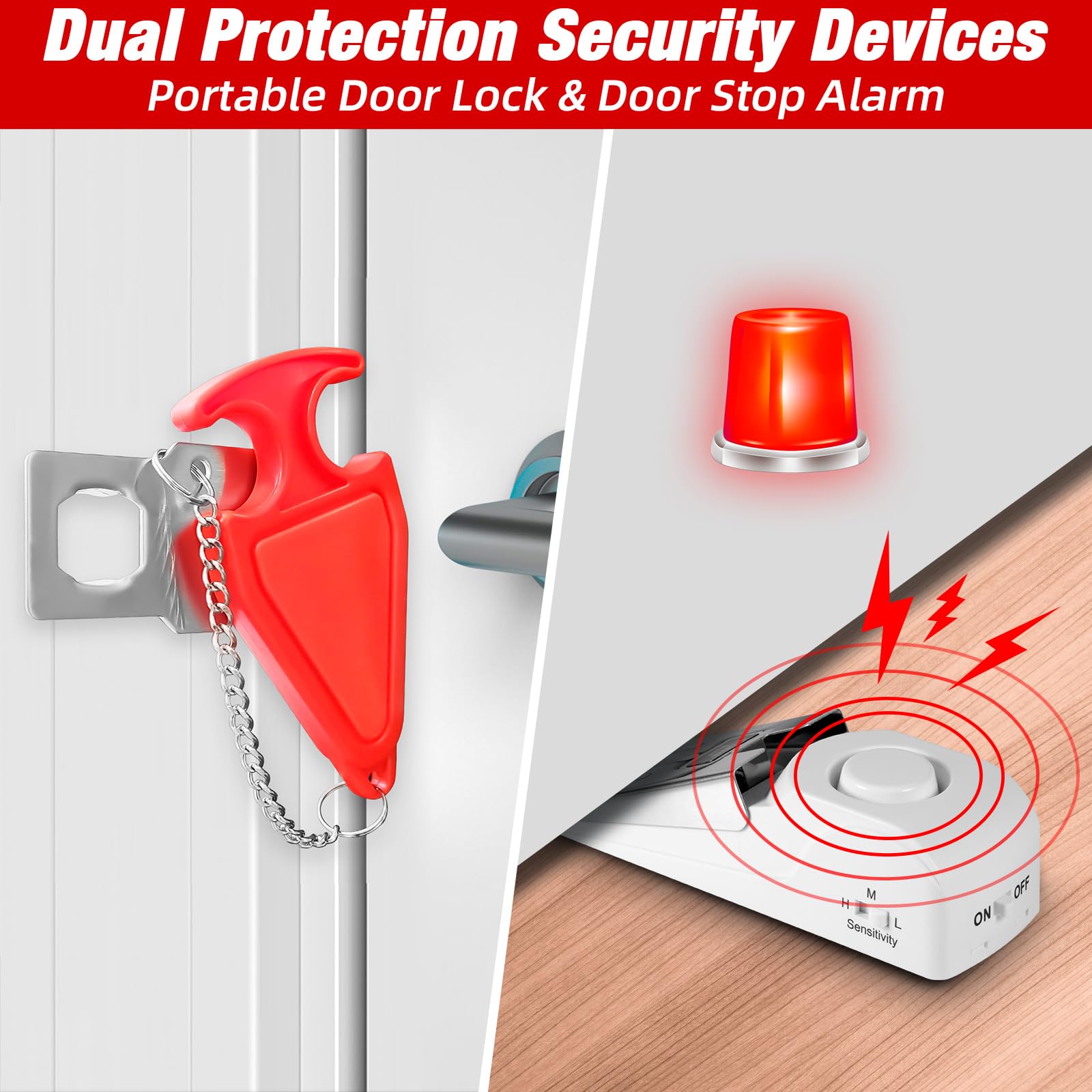 Tragbarer Türstopper-Alarm für – Door Stop Alarm Bewertung und Preis