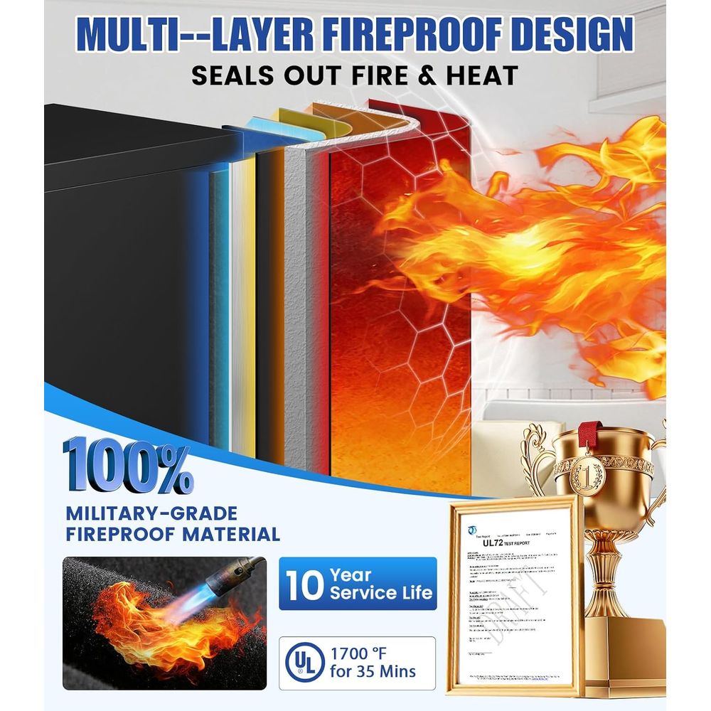 Großer Biometrischer Safe mit  – Fire Safe Document Bewertung und Preis