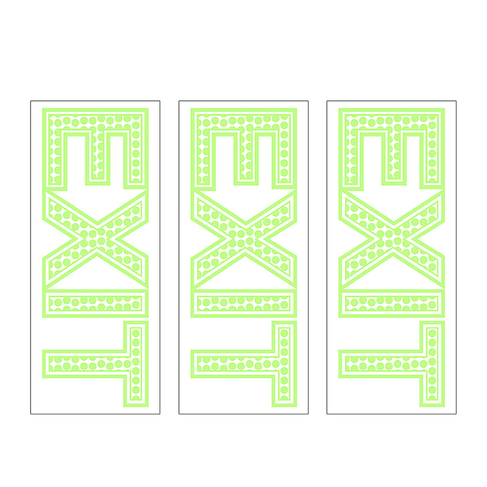 3 Stück Nachtleuchtende Notaus – Emergency Exit Sign Bewertung und Preis