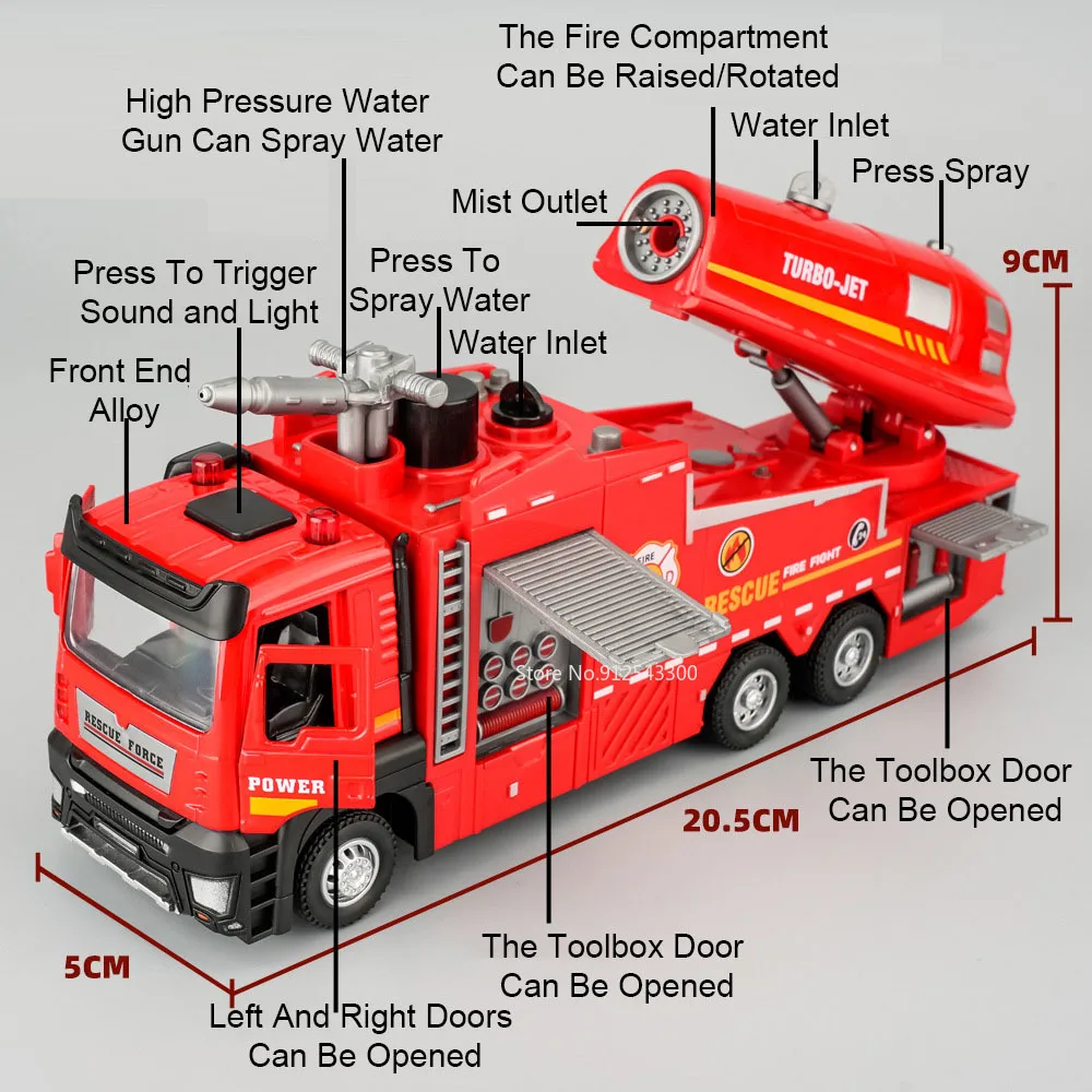 Maßstab 1:32 Wasserspray Feuer – Fire Escape Ladder Bewertung und Preis