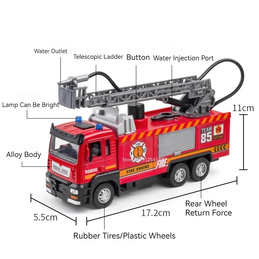 Maßstab 1:32 Wasserspray Feuer – Fire Escape Ladder Bewertung und Preis