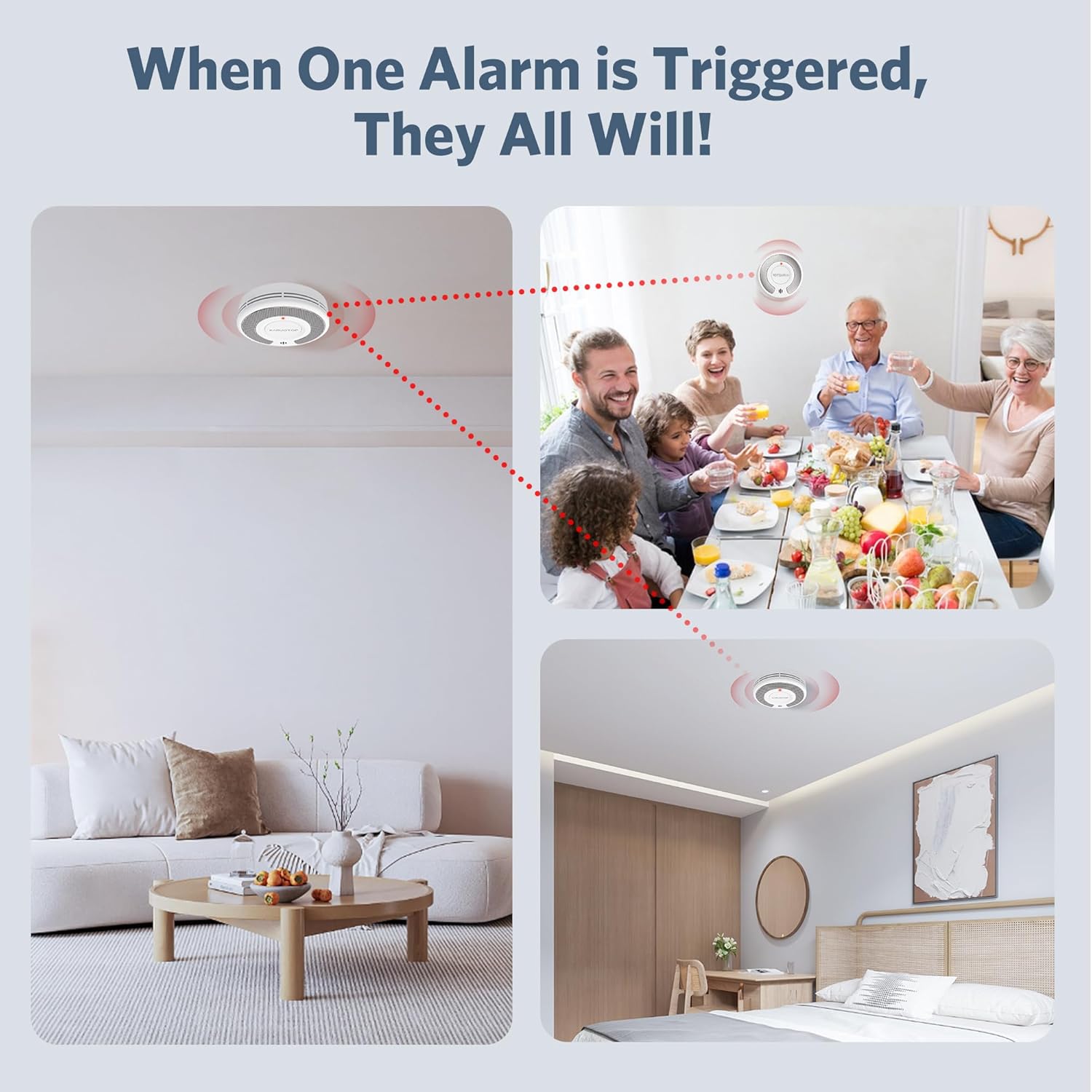 Drahtloser verbundener (433 MH – Smoke Detector Interconnected Bewertung und Preis