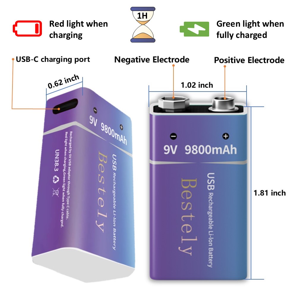 Wiederaufladbare 9V Batterie,  – Smoke Detector Interconnected Bewertung und Preis
