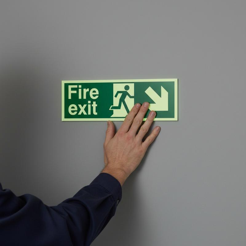 1 Blatt im Dunkeln leuchtende  – Emergency Exit Sign Bewertung und Preis