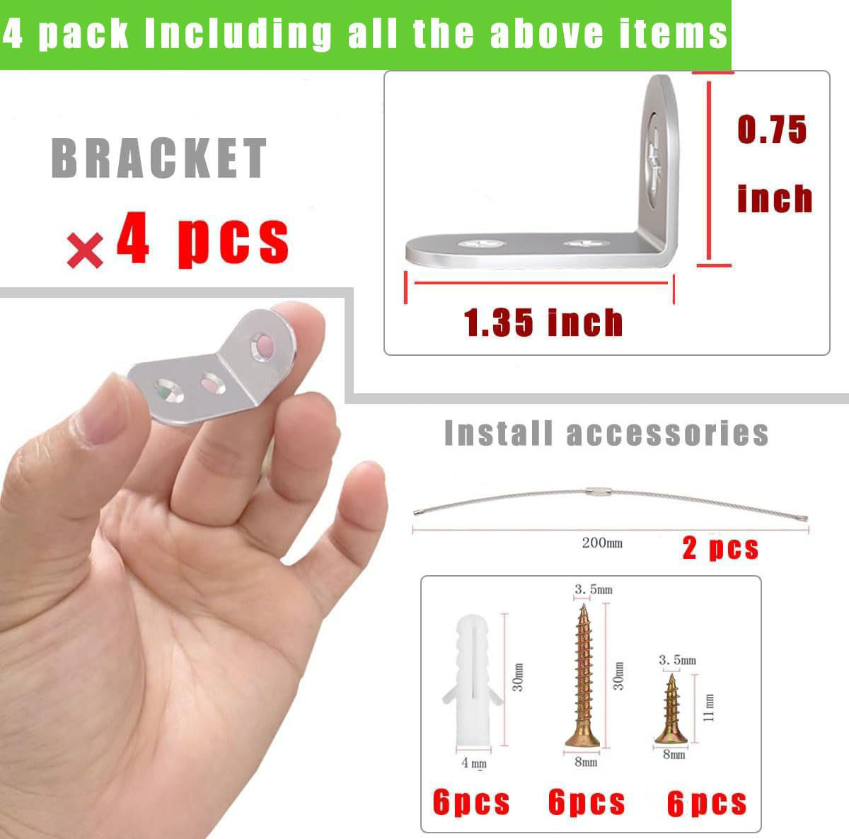 4 Stück Möbelanker, Erdbeben-S – Earthquake Anchor Strap Bewertung und Preis