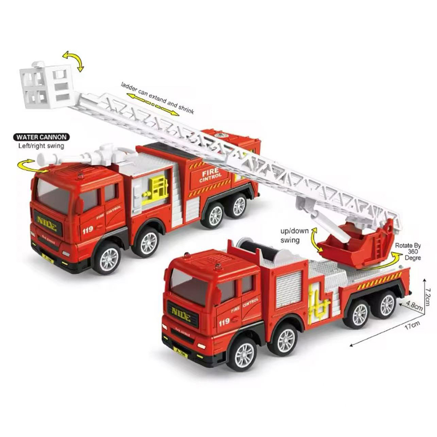 1pc-Legierung Feuerwehrauto 1: – Fire Escape Ladder Bewertung und Preis