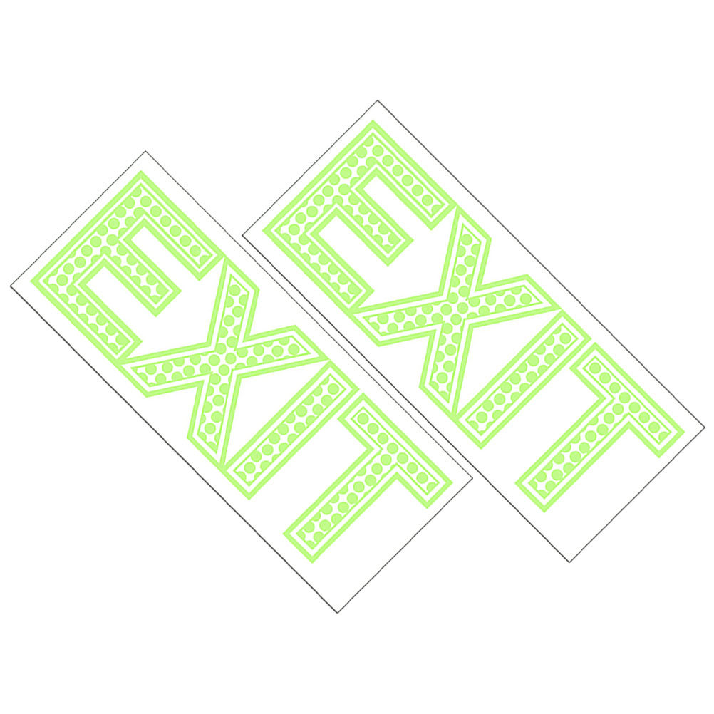 2 Blatt Leuchtende Notausgang- – Emergency Exit Sign Bewertung und Preis