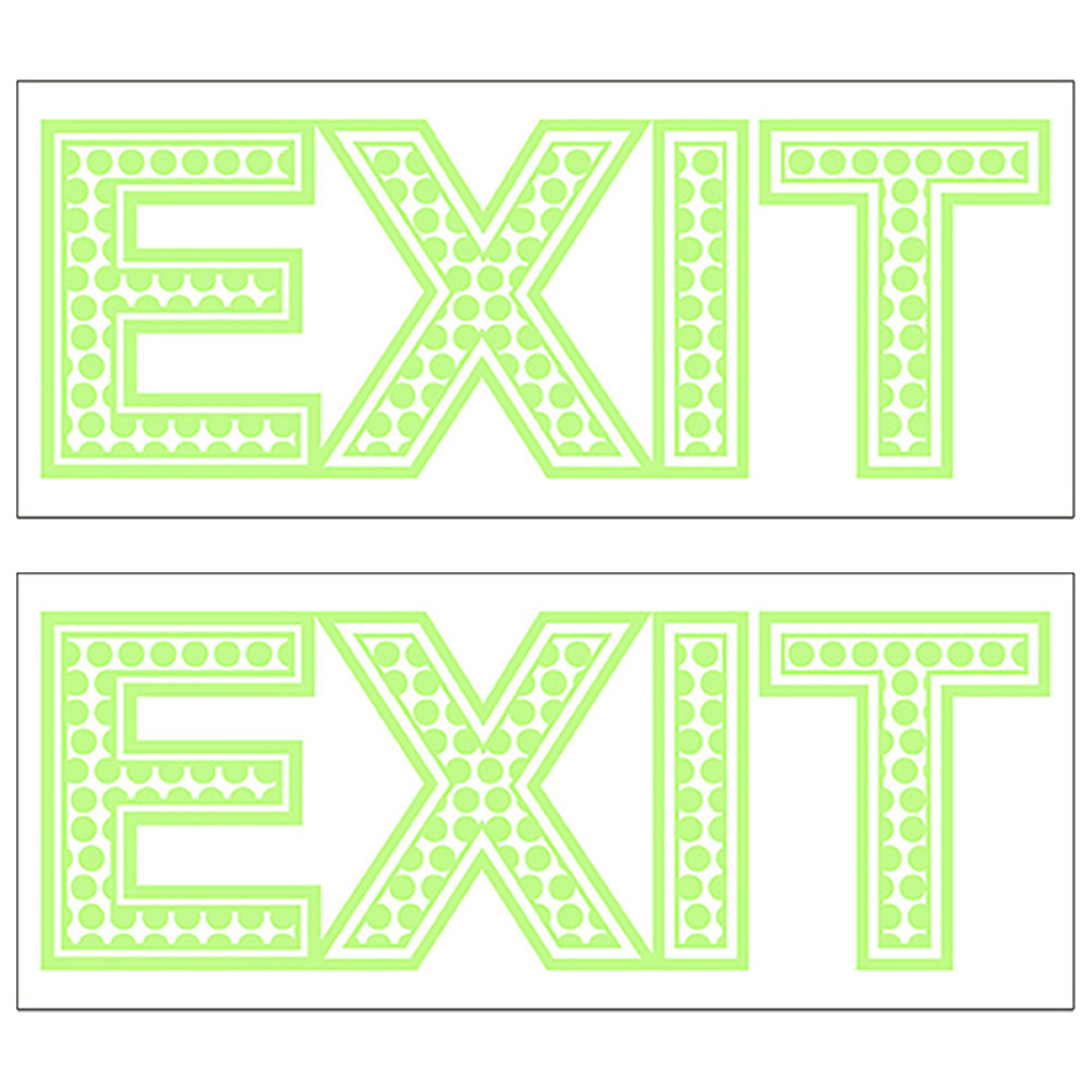 2 Blatt Leuchtende Notausgang- – Emergency Exit Sign Bewertung und Preis